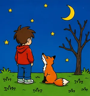 Flat Vector illustration style in the Yasso AI storybook app