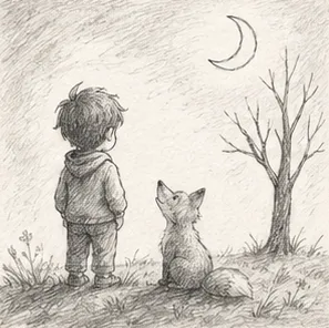 Pencil Sketch illustration style in the Yasso AI storybook app