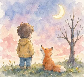 Watercolor illustration style in the Yasso AI storybook app